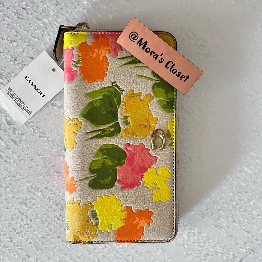 Coach Colorful Floral Women's Wallet - Picture 6 of 11